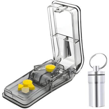 PILL SPLITTER with Stainless Pill Holder